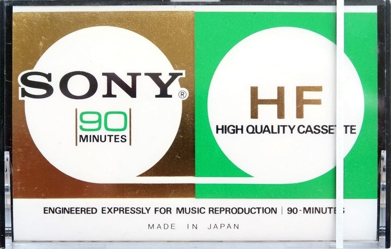 Compact Cassette Sony HF 90 Type I Normal 1976 North America