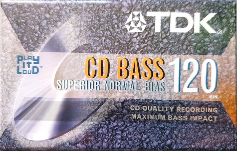 Compact Cassette TDK CD Bass 120 "BAS-120" Type I Normal 2008 North America