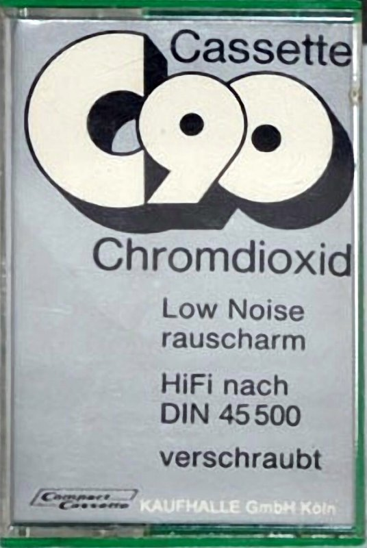 Compact Cassette Kaufhalle 90 Type II Chrome 1974 Germany