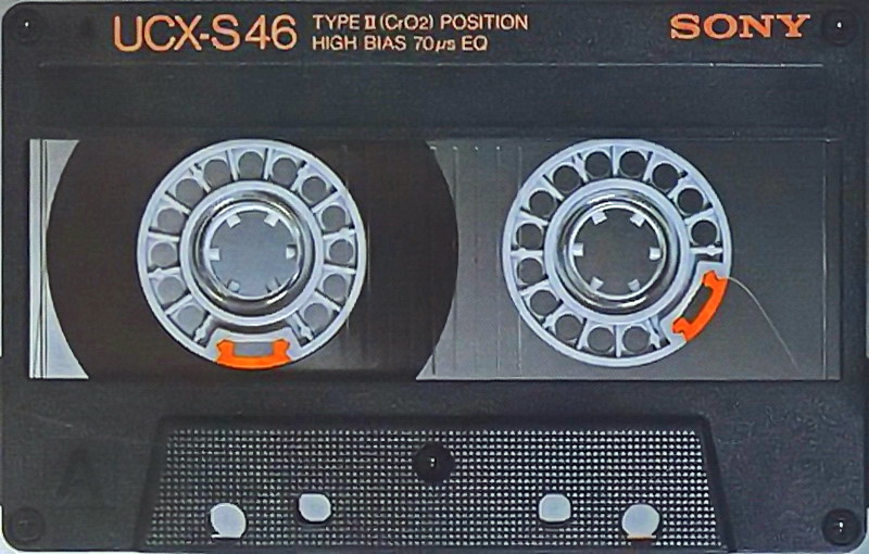 Compact Cassette Sony UCX-S 46 "USX-S46N" Type II Chrome 1985 Japan