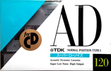 Compact Cassette TDK AD 120 "AD-120M" Type I Normal 1990 Japan