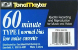 Compact Cassette ToneMaster 60 Type I Normal 2010 USA