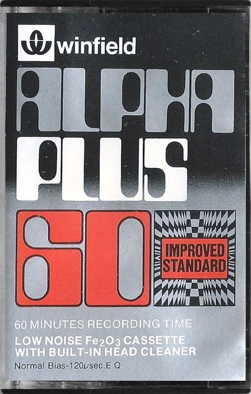 Compact Cassette Winfield Alpha Plus 60 "Improved standart" Type I Normal 1978 UK