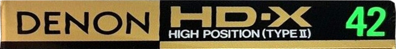 Compact Cassette Denon HD-X 42 Type II Chrome 1987 Japan