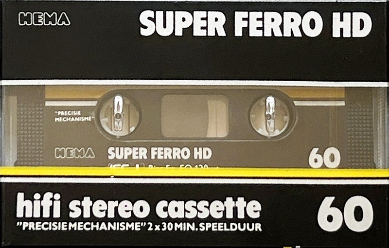 Compact Cassette Hema Super Ferro HD 60 Type I Normal 1983 Netherlands