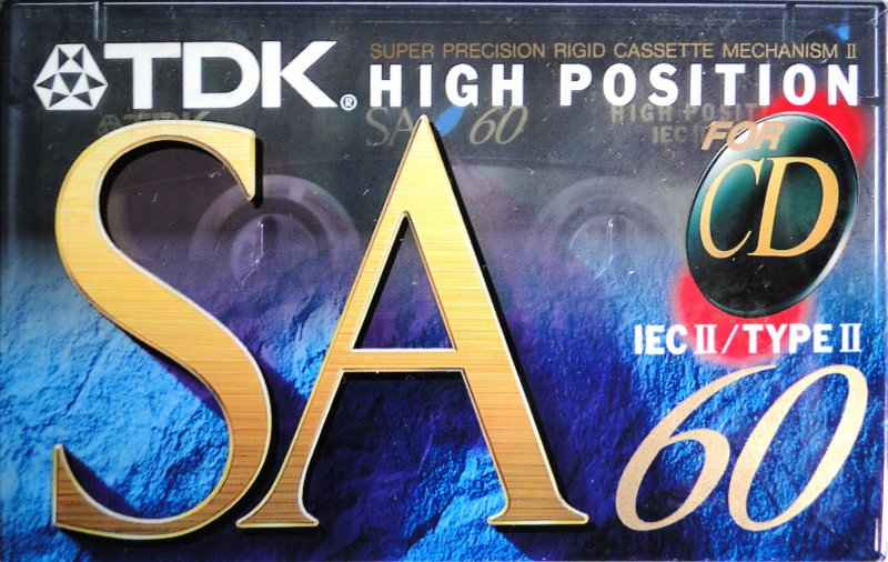 Compact Cassette TDK SA 60 "SA-60EA" Type II Chrome 1995 Europe