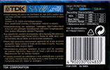 Compact Cassette TDK SA 60 "SA-60EA" Type II Chrome 1995 Europe