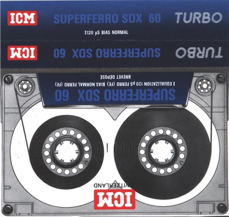 Compact Cassette ICM SDX 60 Type I Normal 1986 Europe