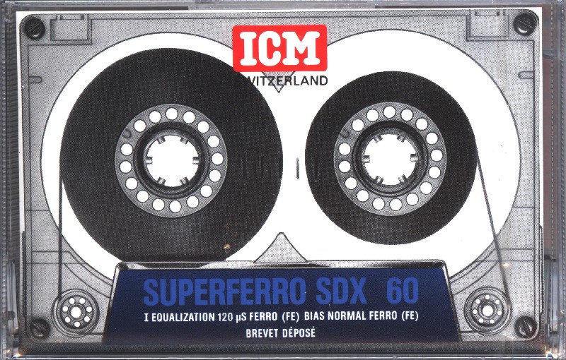 Compact Cassette ICM SDX 60 Type I Normal 1986 Europe