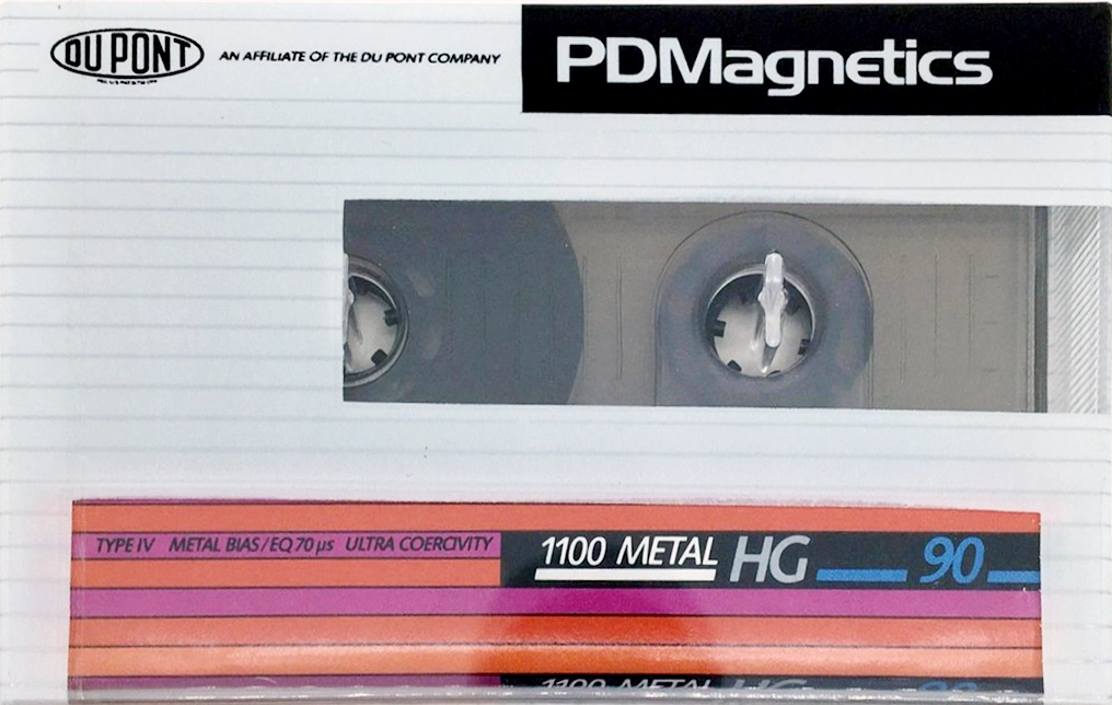 Compact Cassette PDM 1100 Metal 90 "HG" Type IV Metal 1983 Europe