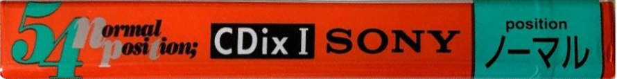 Compact Cassette Sony CDix I 54 "C-54CDX1b" Type I Normal 1994 Japan