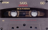 Compact Cassette TDK SA-XS 60 "SA-XS60EC" Type II Chrome 1999 Europe