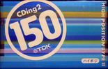 Compact Cassette TDK CDing 2 150 "CD2-150U" Type II Chrome 2002 Japan