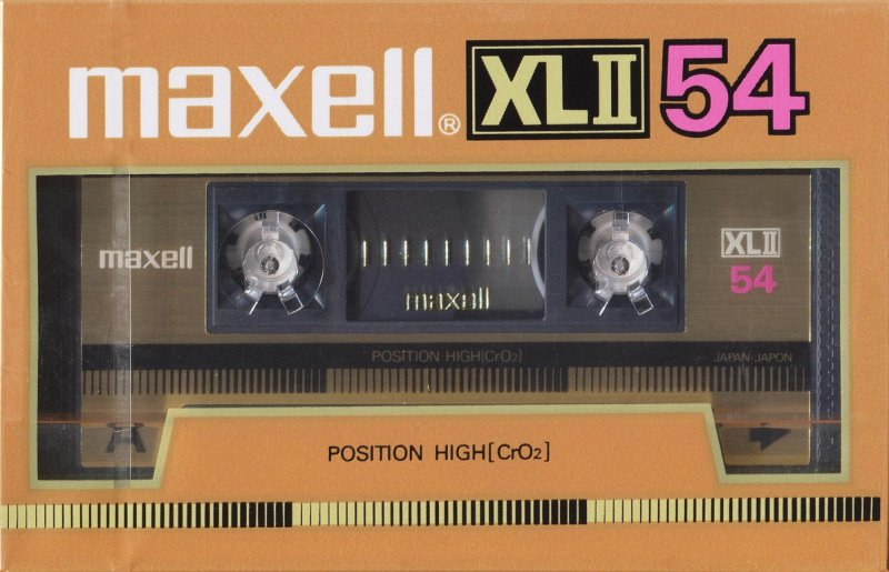Compact Cassette Maxell XLII 54 Type II Chrome 1985 Japan