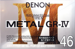 Compact Cassette Denon GR-IV 46 Type IV Metal 1993 Japan