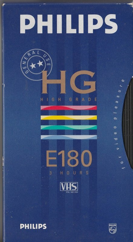 VHS, Video Home System Philips HG 180 Type I Normal 1990 Europe