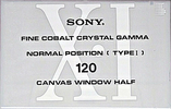 Compact Cassette Sony XI 120 Type I Normal 1991 Japan