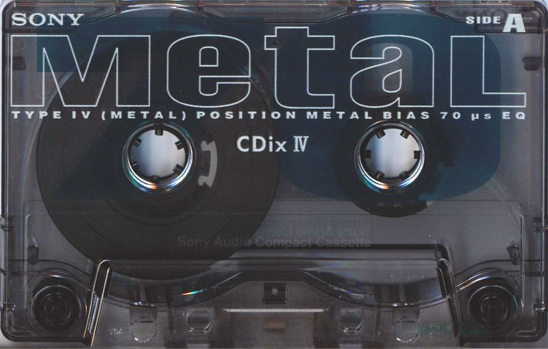 Compact Cassette Sony CDix IV 70 "C-70CDX4E" Type IV Metal 1997 Japan