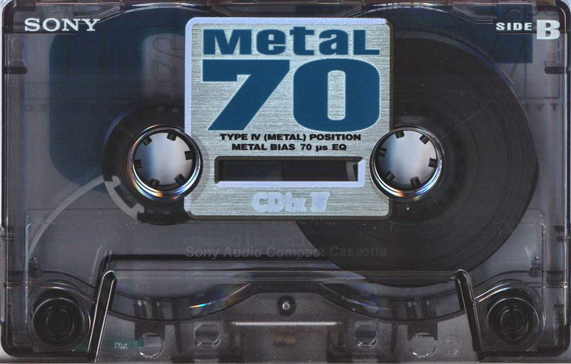 Compact Cassette Sony CDix IV 70 "C-70CDX4E" Type IV Metal 1997 Japan