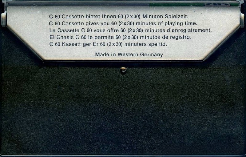 Compact Cassette Ruefach 60 Type II Chrome 1982 Europe