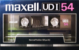 Compact Cassette Maxell UDI / UD1 54 Type I Normal 1985 Japan