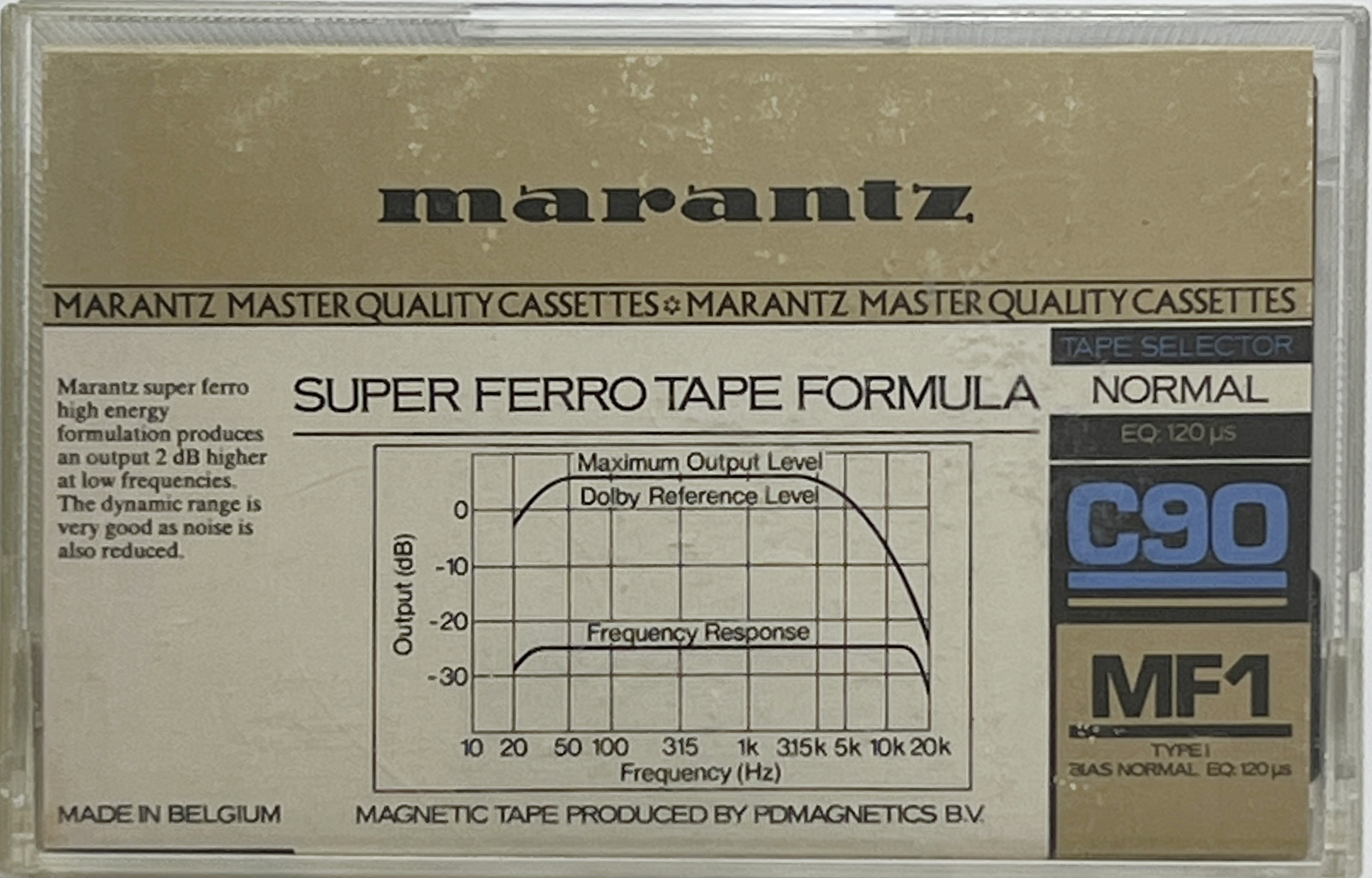 Compact Cassette Marantz MF1 90 Type I Normal 1983 Europe