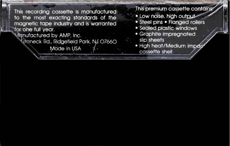 Compact Cassette AMP Studio 90 Type I Normal USA