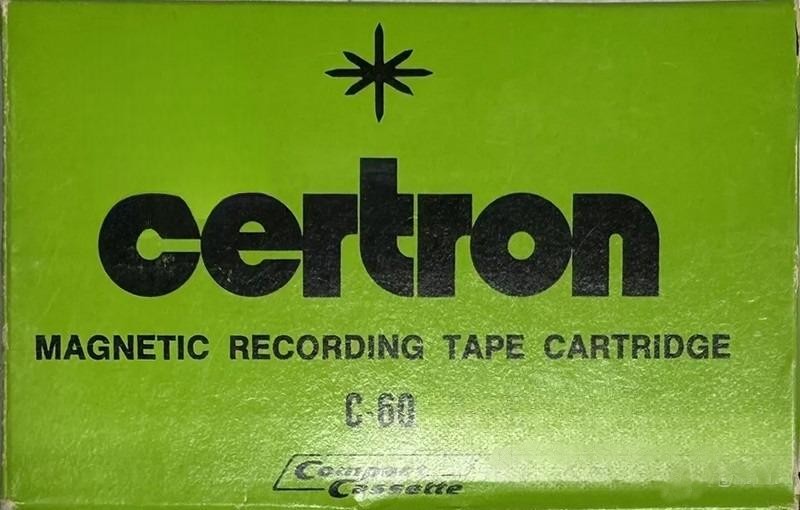 Compact Cassette Certron 60 Type I Normal 1971 USA