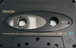 Compact Cassette Denon HG-S 70 "HG-S70R" Type II Chrome 1991 Japan