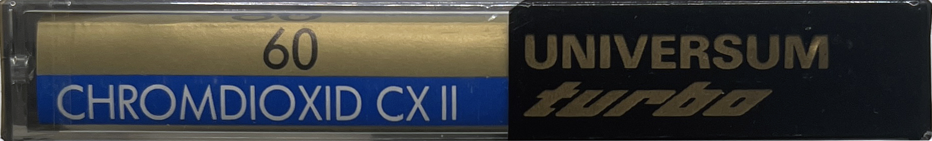 Compact Cassette Universum CX II 60 Type II Chrome 1987 Germany