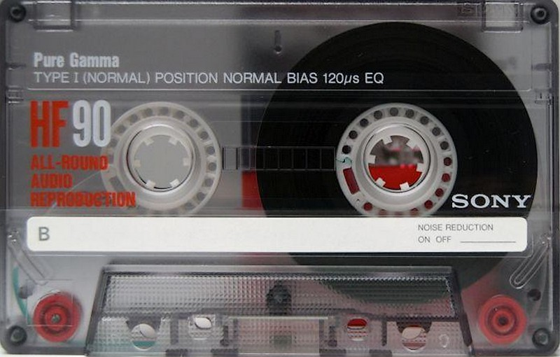 Compact Cassette Sony HF 90 Type I Normal 1991 Europe