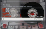 Compact Cassette Sony HF 90 Type I Normal 1991 Europe