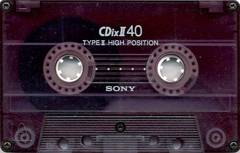 Compact Cassette Sony CDix II 40 Type II Chrome 1989 Japan