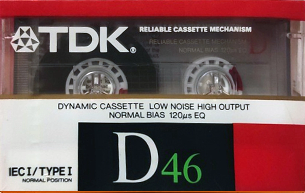 Compact Cassette TDK D 46 Type I Normal 1988 Australia, Europe