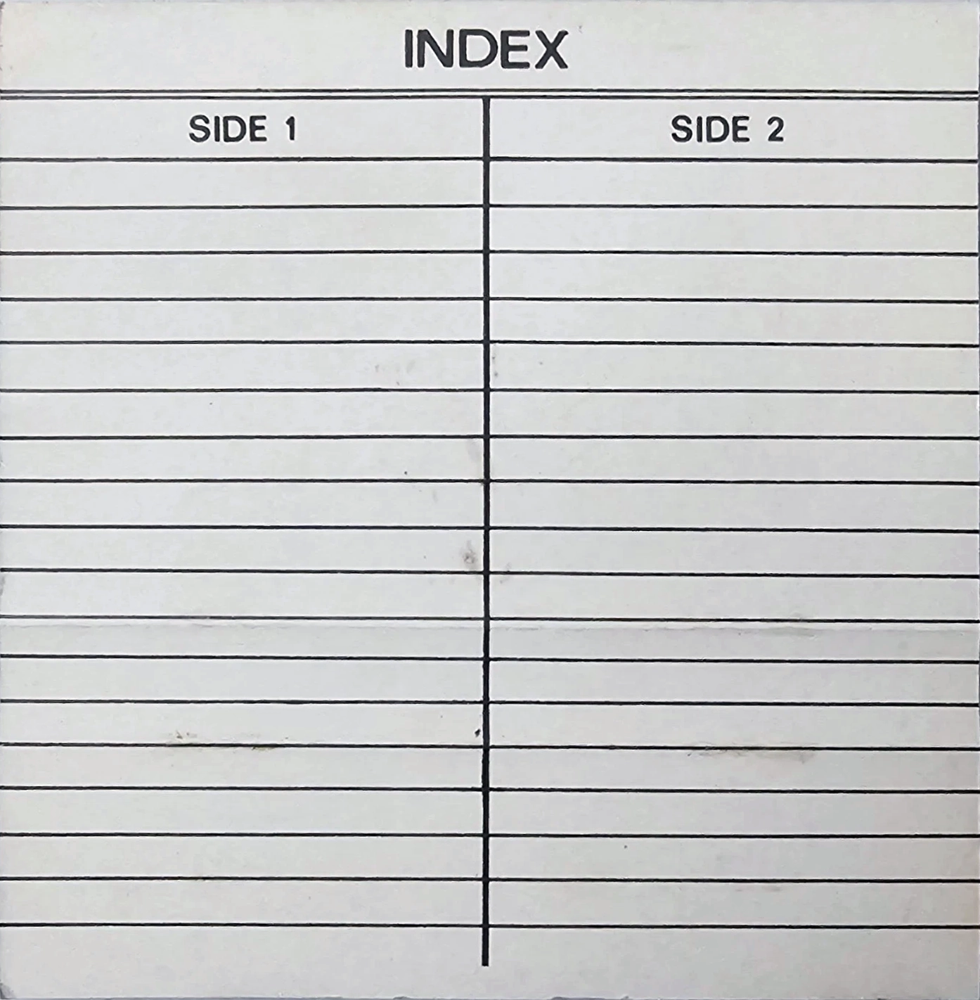 Compact Cassette Jumbo 60 Type I Normal Unknown Country