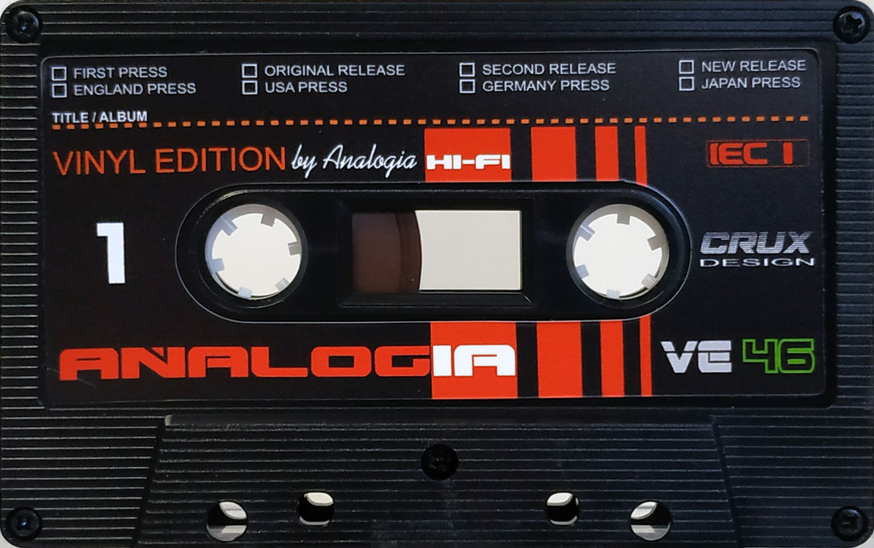 Compact Cassette Analogia Vinyl Edition 46 Type I Normal 2022 Russia