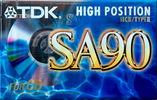 Compact Cassette TDK SA 90 "SA-90EB" Type II Chrome 1997 Worldwide