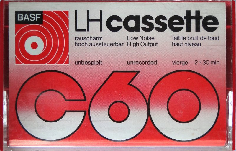 Compact Cassette BASF LH 60 Type I Normal 1976 Germany