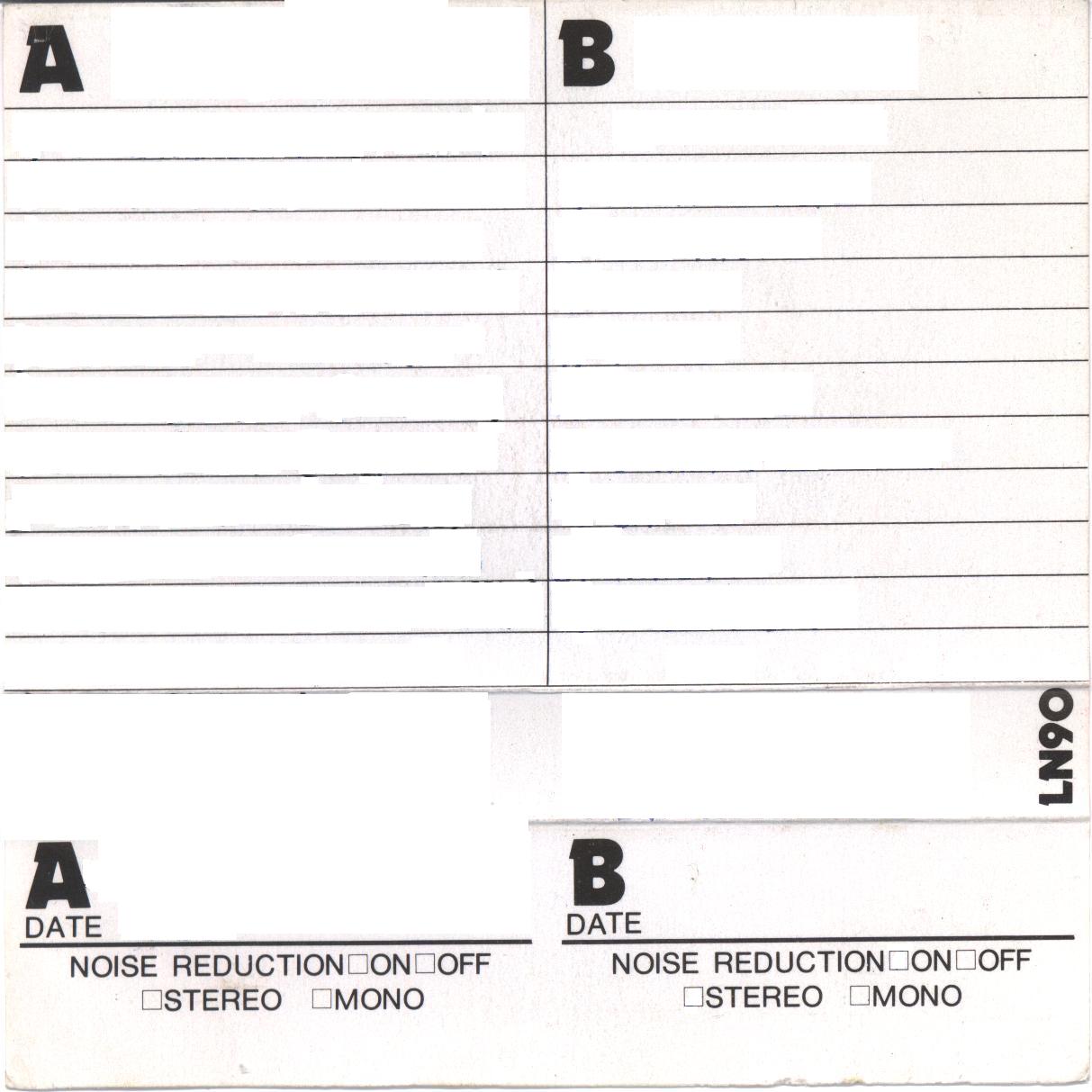 Compact Cassette Osawa LN 90 Type I Normal 1983 Japan