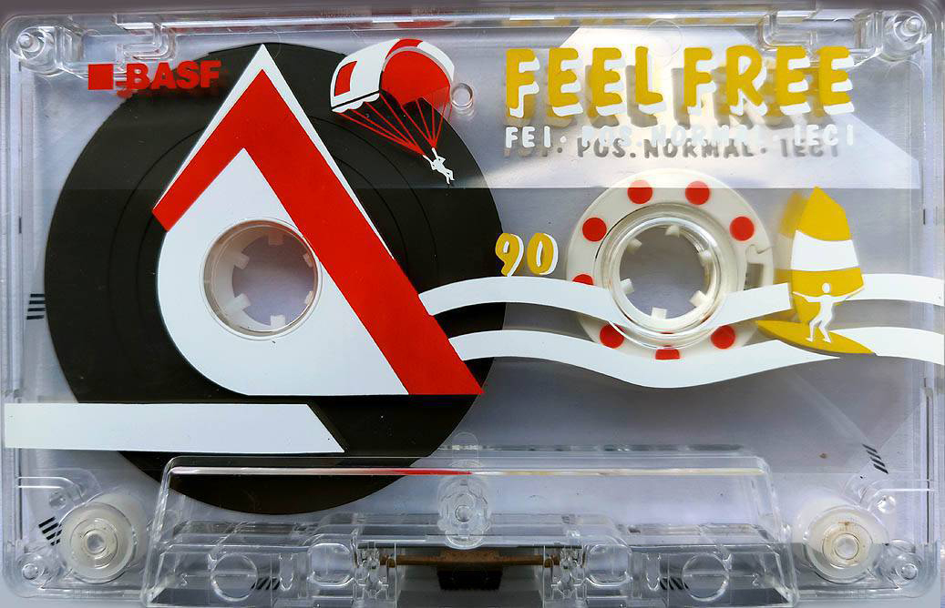 Compact Cassette BASF FE I Ferro Extra 90 "Feel Free Surf-Club Hohberg e.V" Type I Normal 1996 Germany