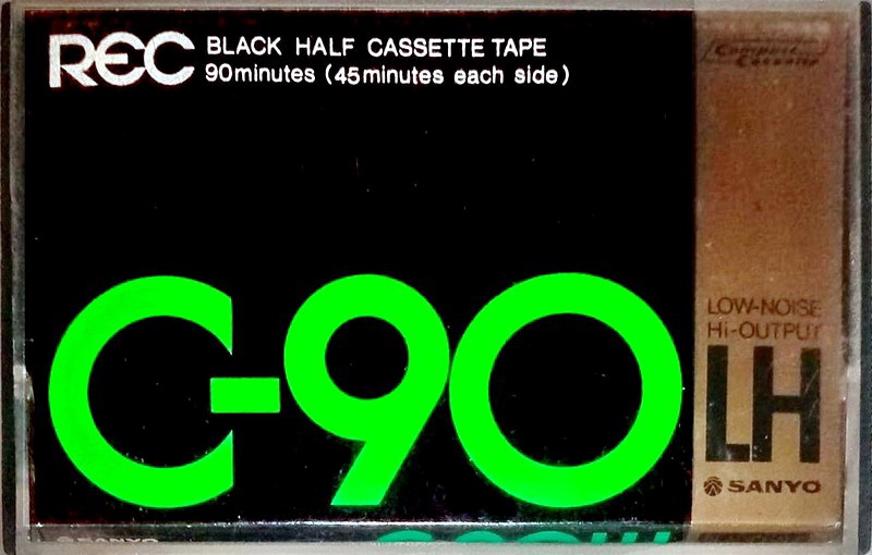 Compact Cassette Sanyo LH 90 "REC" Type I Normal 1978 Europe