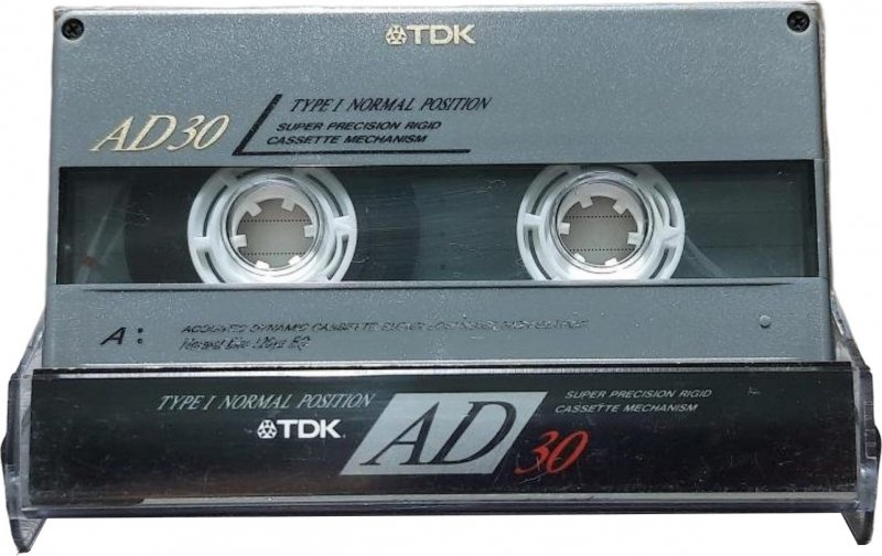 Compact Cassette TDK AD 30 "AD-30R" Type I Normal 1991 Japan