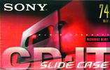 Compact Cassette Sony CD-IT 74 "C-74CDT1B" Type I Normal 1998 North America