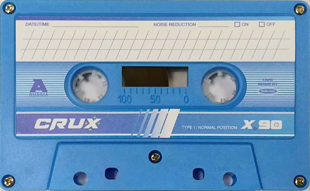 Compact Cassette CRUX X 90 "blue" Type I Normal 2021 Worldwide