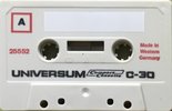 Compact Cassette Universum 30 Type I Normal 1970 Europe