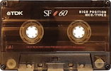Compact Cassette TDK SF 60 "SF-60EA" Type II Chrome 1995 Europe