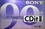 Compact Cassette Sony CDit II 90 Type II Chrome 1994 Europe