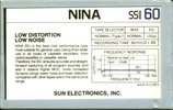Compact Cassette Nina SS-I 60 Type I Normal South Korea