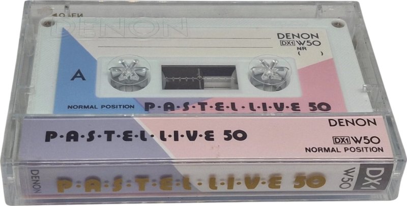 Compact Cassette Denon DX1 50 "Pastel Live W50" Type I Normal 1984 Japan