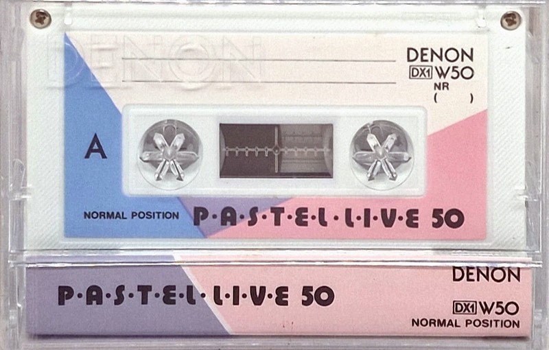 Compact Cassette Denon DX1 50 "Pastel Live W50" Type I Normal 1984 Japan